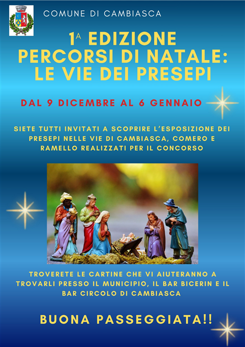 Prima edizione Percorsi di Natale le Vie dei Presepi